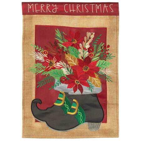 RECINTO 29 x 42 in. Shaped Christmas Boots Garden Flag - Large RE3468749